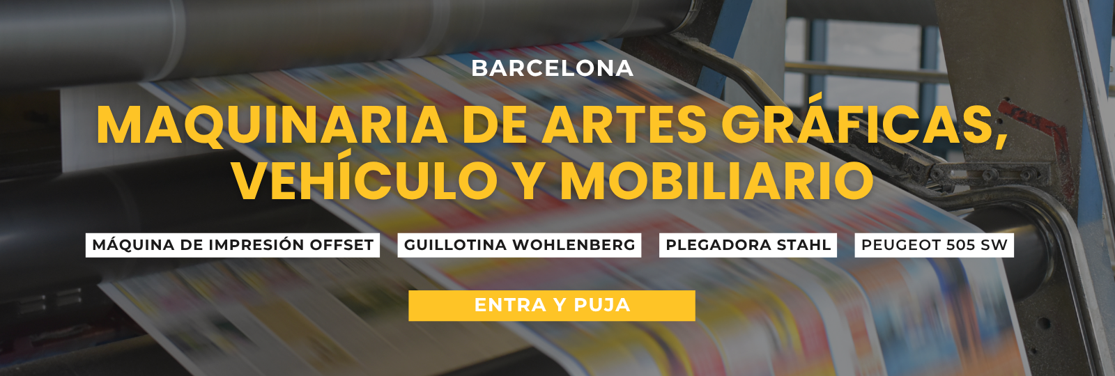 Graphic Arts Machinery, Vehicle, Furniture and IT Equipment, in Sant Andreu, Barcelona - Commercial Court No. 5 of Barcelona